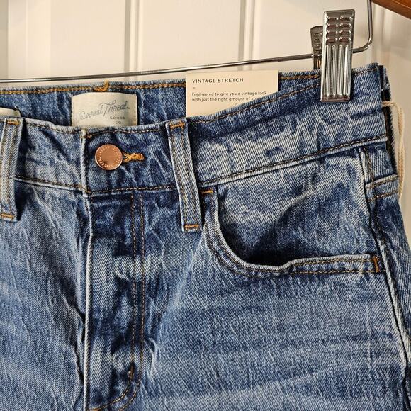 Universal Thread Vintage Straight Jeans Womens Size 2R Medium Wash Denim Retro - Picture 5 of 11